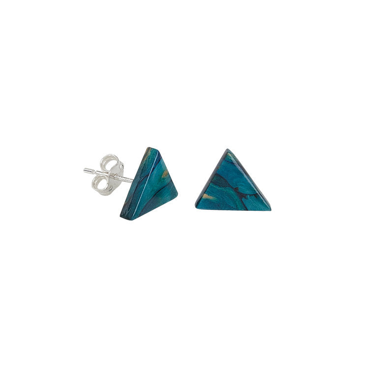 Heathergems Triangle Sterling Silver Stud Earrings product image