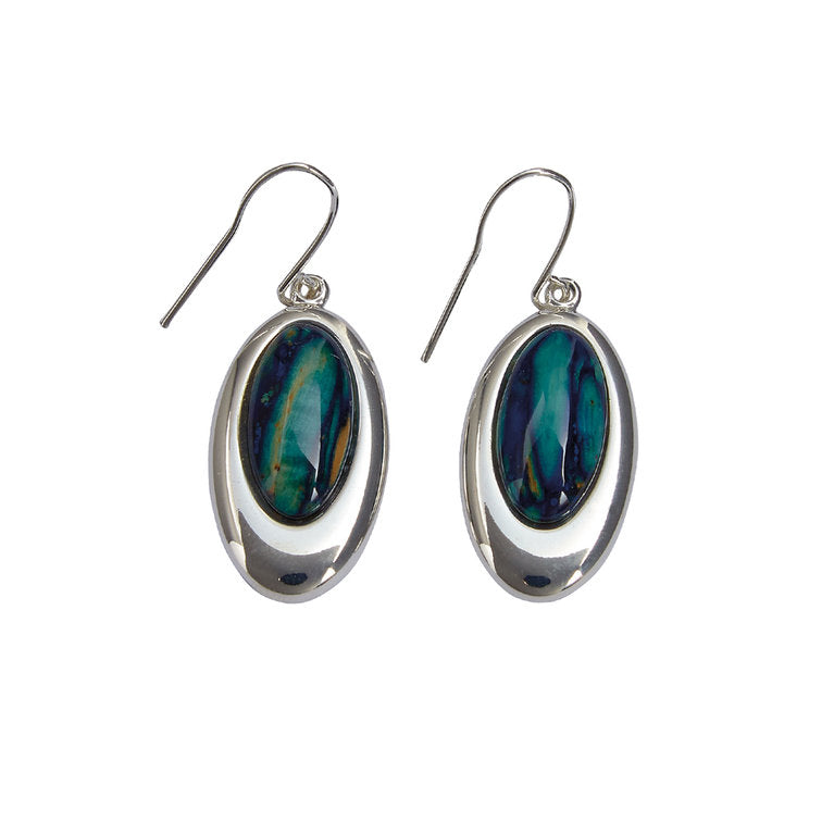 Heathergems Oval Silver Plated Drop Earrings product image