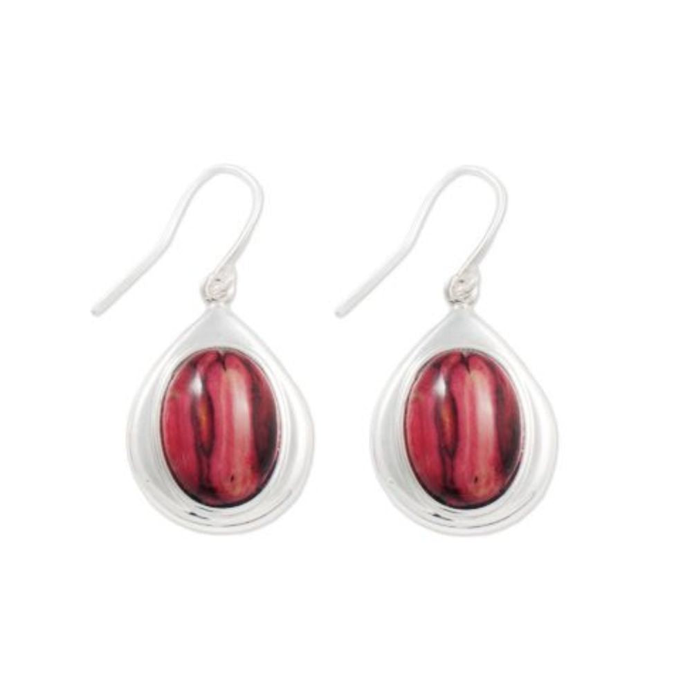 Charles Buyers Tear Drop Silver Plated Drop Earrings.