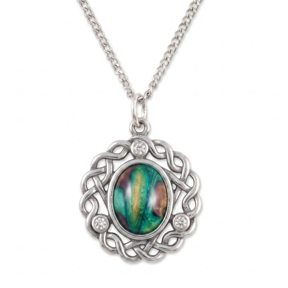 Charles Buyers Celtic Oval Pewter Pendant.