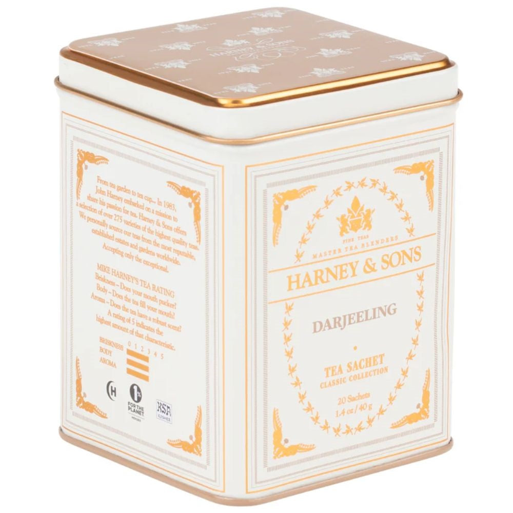Harney & Sons Fine Teas Classic Darjeeling Tea Tin 20 Sachets