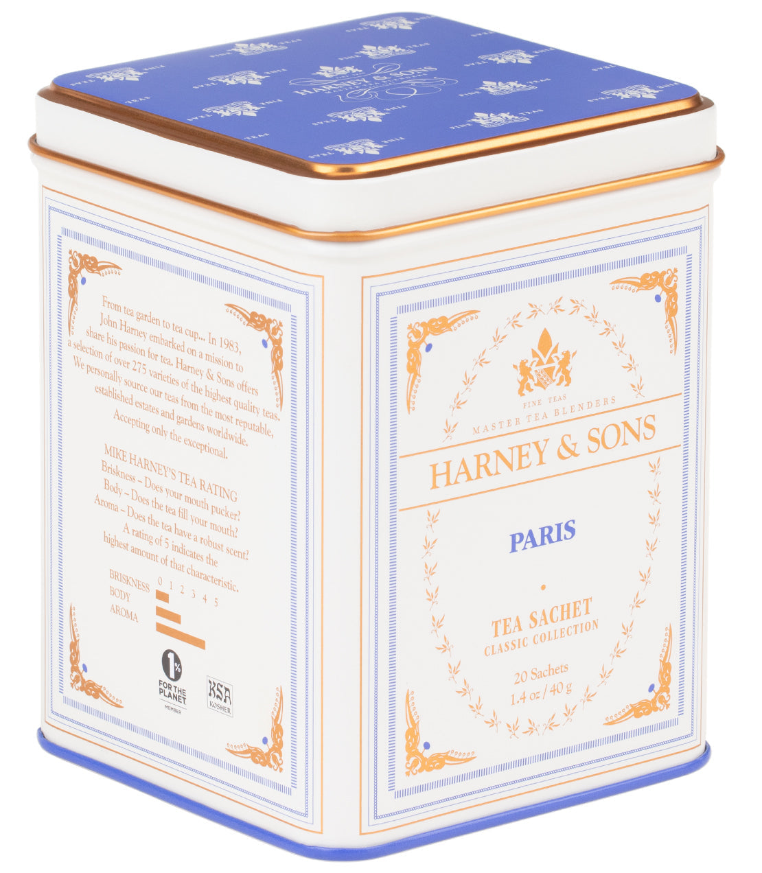 Harney & Sons Paris Classic Collection 20 Sachets 40g Tin