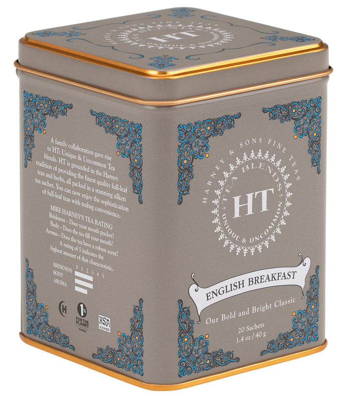 Harney & Sons Black Tea, HT English Breakfast 20 Sachets Tin