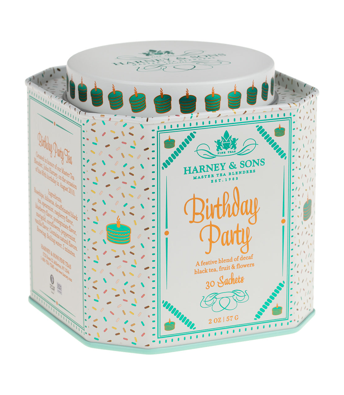 Harney & Sons Birthday Party Tea 30ct Sachets Tin