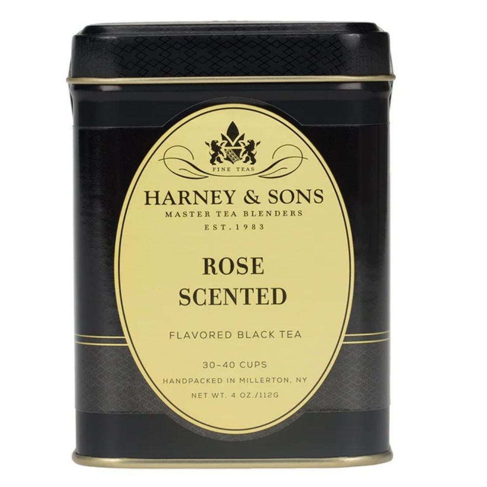 Harney & Sons Rose Scented Flavored Black Tea Tin 4oz