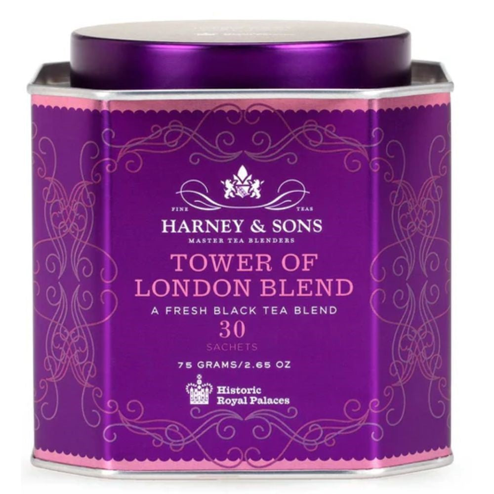 Harney & Sons Tower of London Classic Blend Tea Tin 30ct 2.65oz