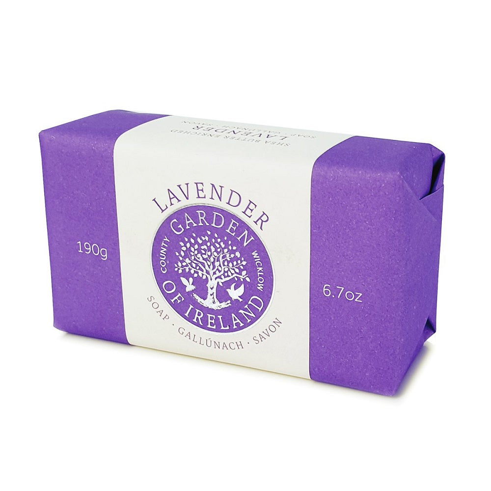 Garden of Ireland (GOI) Lavender Shea Butter Soap 190g /6.7 OZ
