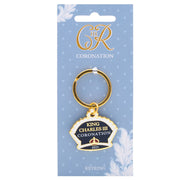 King Charles III Coronation Regalia Shaped Keyring product image with King Charles