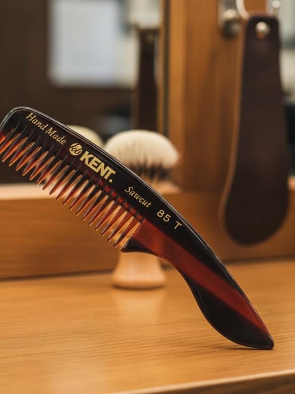 Kent Swept Tail Small Wide Tooth Beard & Moustache Comb - 85T product image