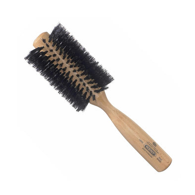 Kent-Ladies Finest Beechwood 65mm Pure Black Bristle Round Brush