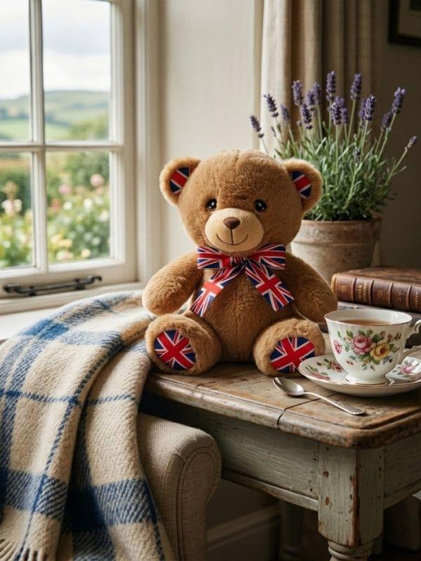 Keel Toys Keeleco Bear With Union Jack 18CM