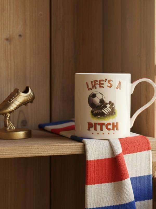 Lesser & Pavey Football Mug - Life's A Pitch Mug product image