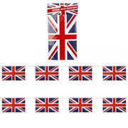Union Jack Rayon 12ft Bunting With 8 Flags (8"x5") Tin product image