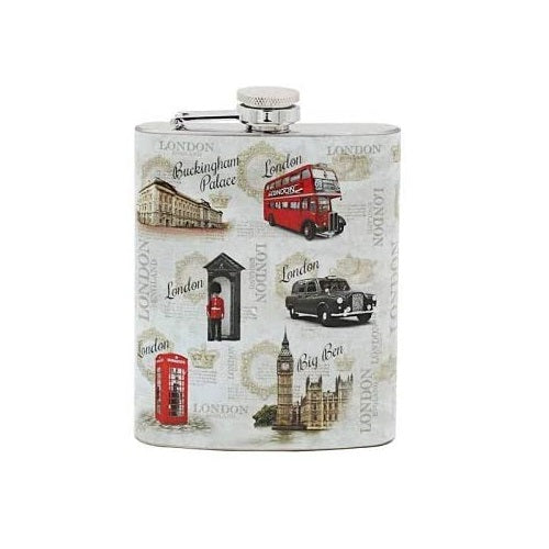 Vintage London Hip Flask product image with London