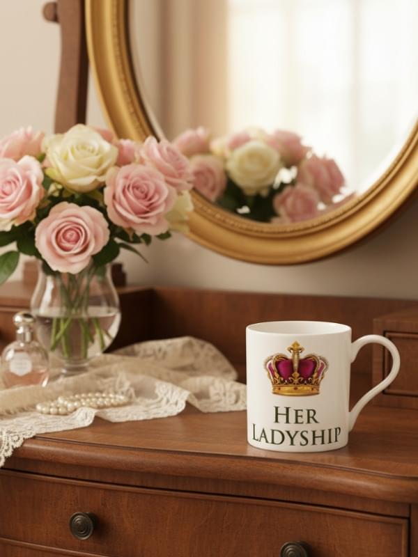 The Leonardo Collection Her Ladyship Fine China Mug, White Mug product image