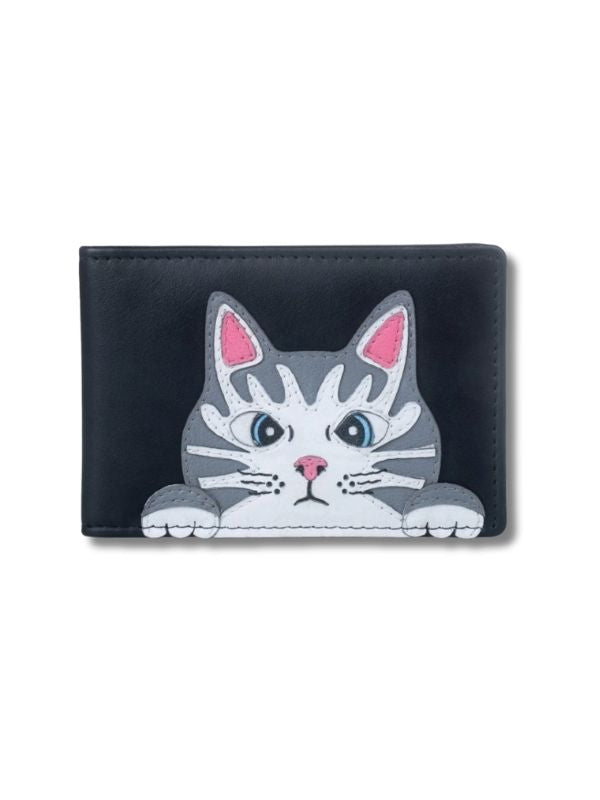 Mala Leather Vinny & Victor Card And Id Holder In Black