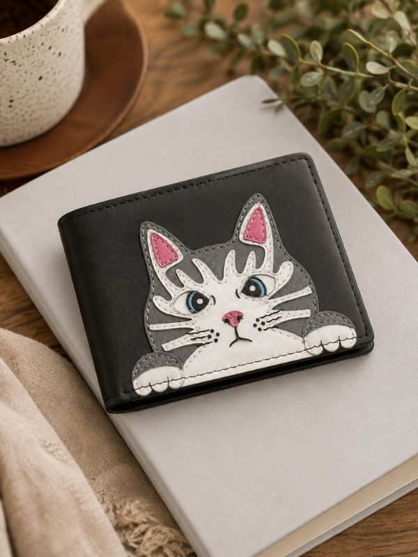 Mala Leather Vinny & Victor Card And Id Holder In Black Card product image