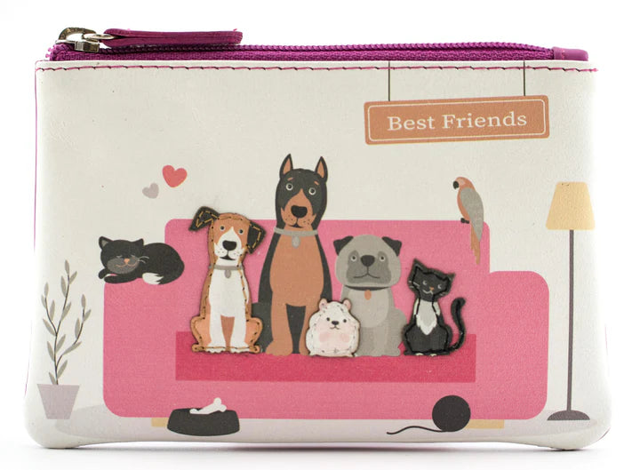 Mala Leather Pinky Best Friends Coin Purse