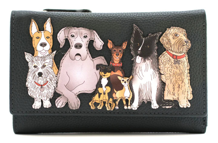Mala Leather Kennel Crew Large Trifold Purse