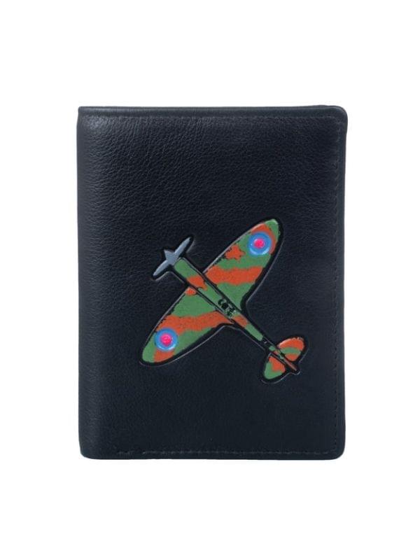  Mala Leather Spitfire Compact Wallet Black Best of British NBPT  Wallets Mala Leather.