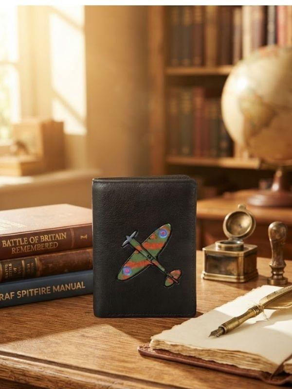 Mala Leather Spitfire Compact Wallet Black