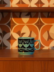 Magpie x Hornsea Mug - Owls on Branch Teal Mug product image