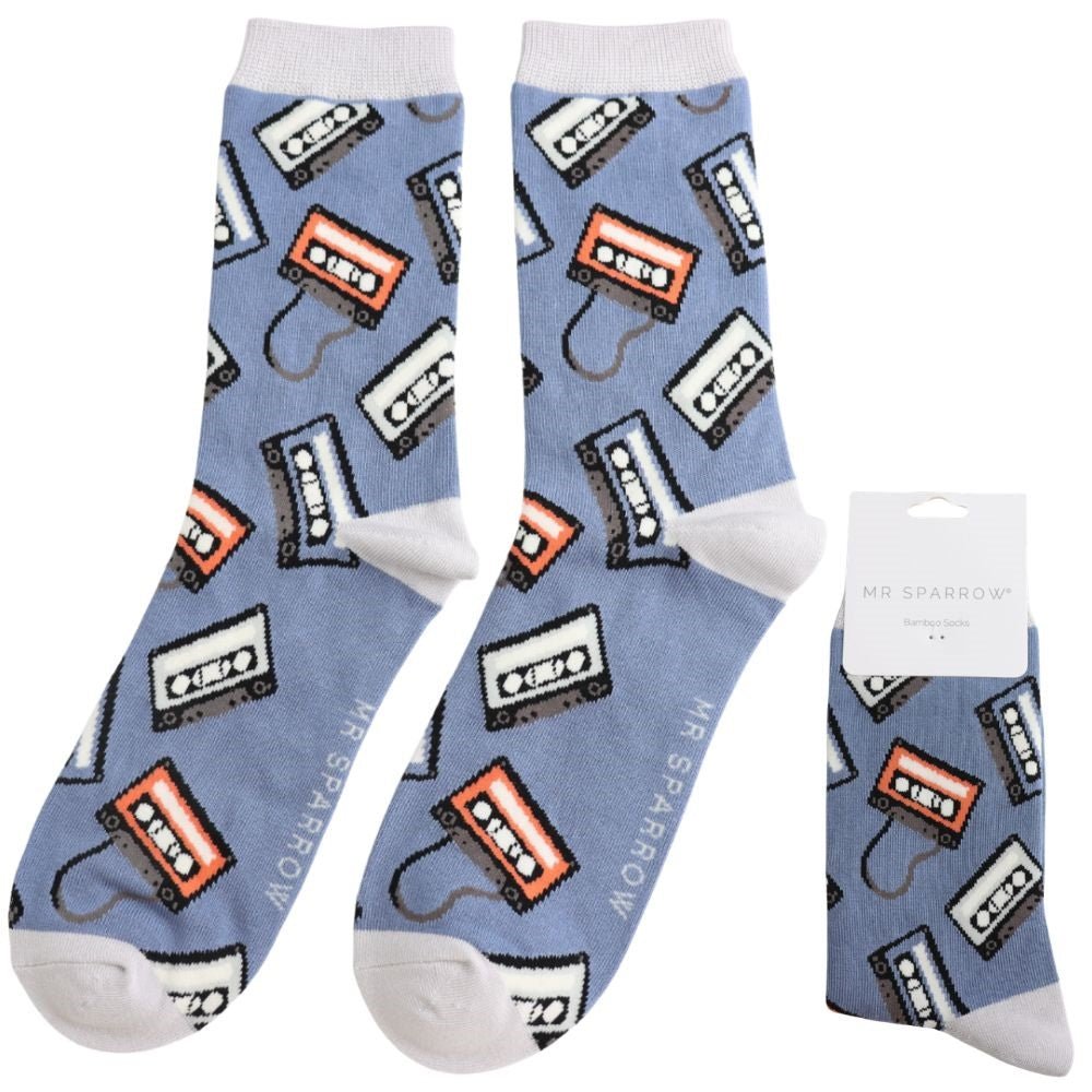 Mr Sparrow Tapes Denim Socks