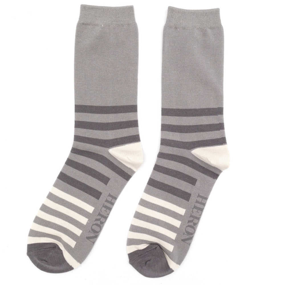 Men's Tonal Stripes Grey