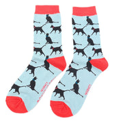Lucky Cats Socks Powder Blue product image