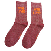 Glitter Statement Socks Wine Lover product image