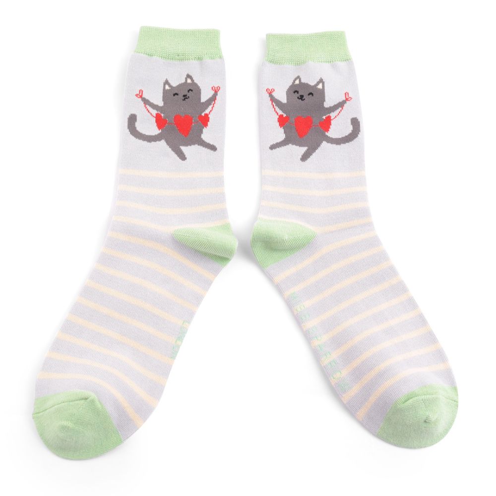 Lovely Cats Silver Socks product image