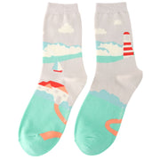 Seascape Turquoise Socks Cap product image