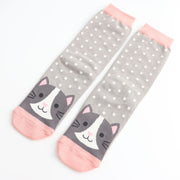 Cool Cat Socks Light Grey product image with Cat