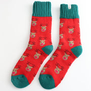Winter Reindeer Red Socks product image