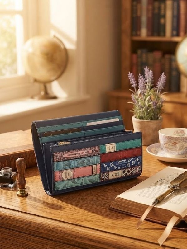 New Disguise Navy Jane Austen Book Club Glasses Case