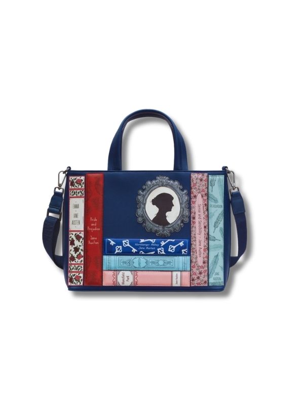  New Disguise Jane Austen Book Club Multiway Grab Bag Navy Best of British NBPT  Handbags & Purses New Disguise.