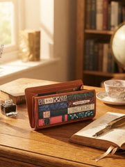 New Disguise Tan Jane Austen Glasses Case