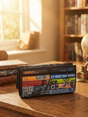 New Disguise Sci-Fi Bookworm Black Leather Glasses Case