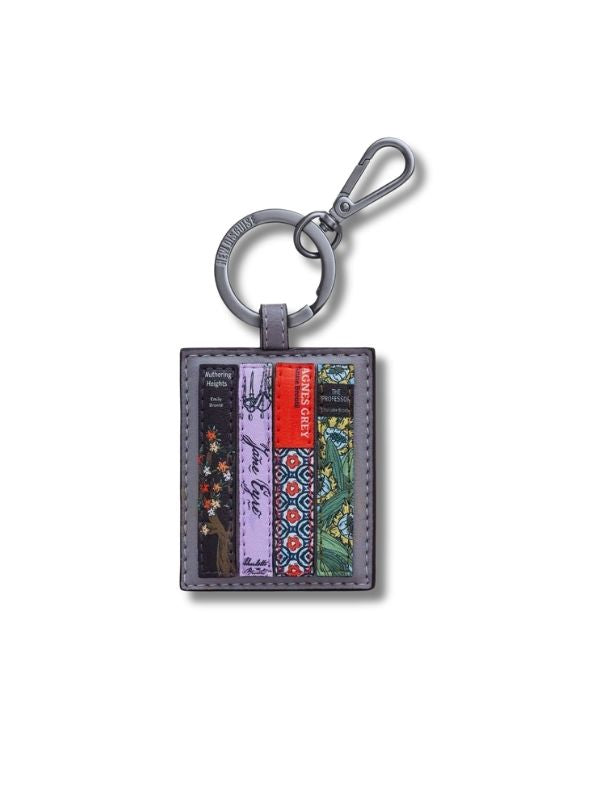  New Disguise Grey Bronte Bookworm Library Leather Keyring Best of British NBPT  Keyrings New Disguise.