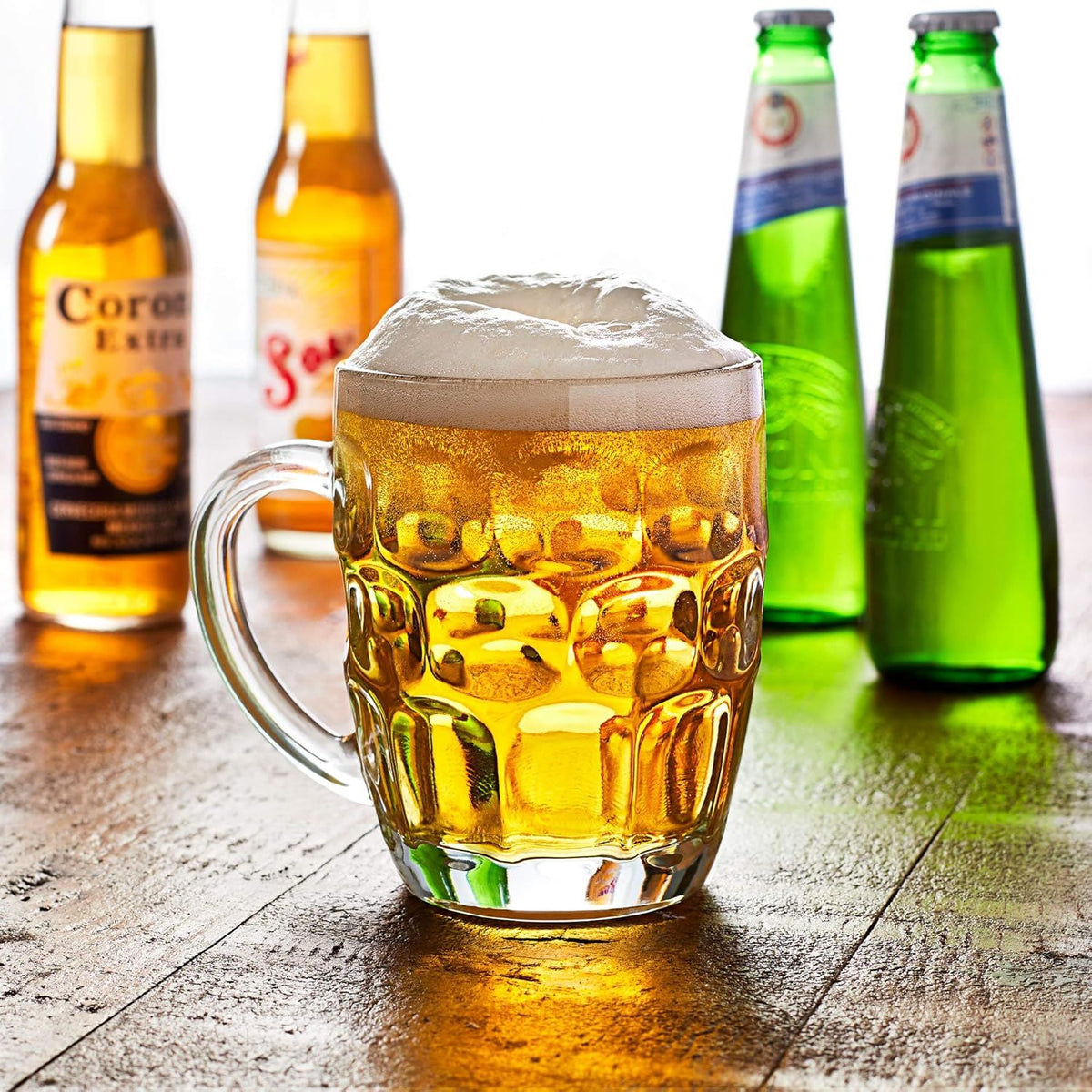 British Pub Pint Dimple Beer Glass