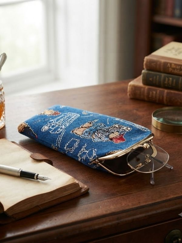 Signare Paddington Blue Glass Pouch Bag