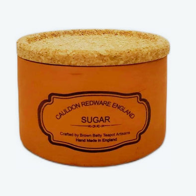 Cauldon Redware Small Sugar Storage Jar in Terracotta Brown