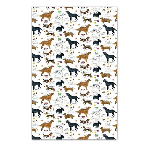 Samuel Lamont Dog Breeds Cotton Tea Towel product image with Dog