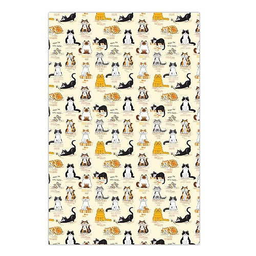 Samuel Lamont When the Cat's Away Cotton Tea Towel product image with Cat