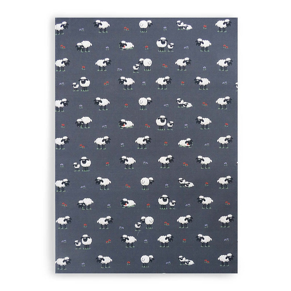 Samuel Lamont Fluffy Flock Green Cotton Tea Towel