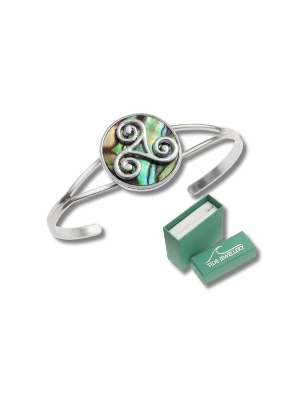 Tide Natural Celtic Triskele Bangle