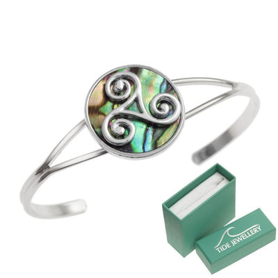 Tide Natural Celtic Triskele Bangle