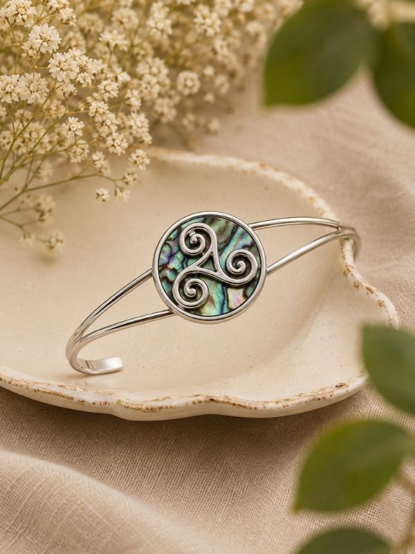 Tide Natural Celtic Triskele Bangle product image
