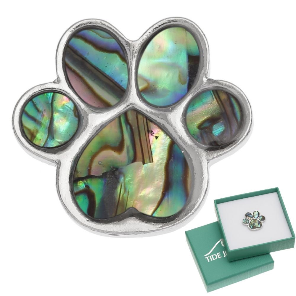 Tide Pet Paw Print Pin Badge