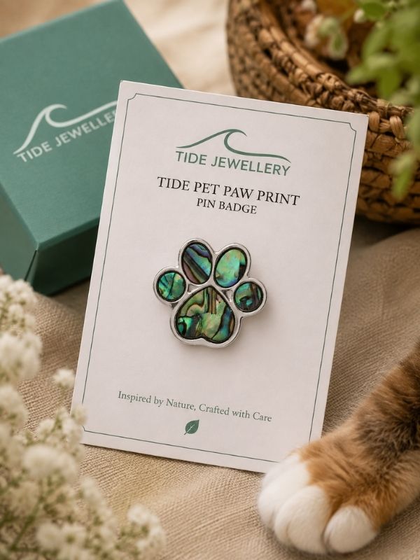 Tide Pet Paw Print Pin Badge product image